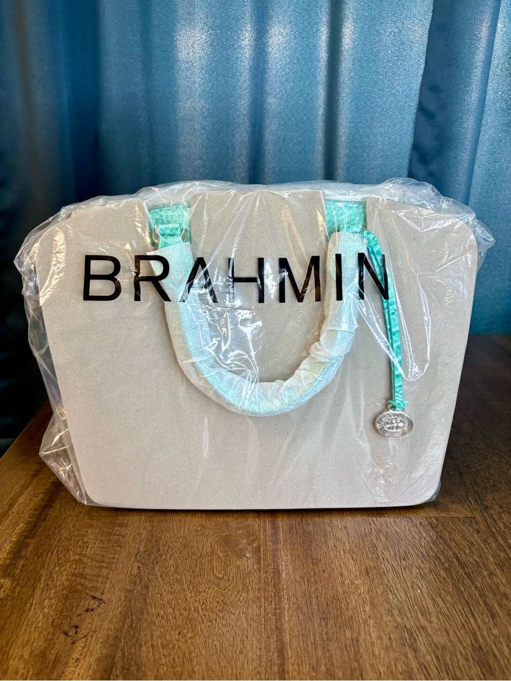 Brahmin NWT Duxbury - Jadeite - *Exclusive Design* - FRONT EYE - Cool Mint - Picture 15 of 16